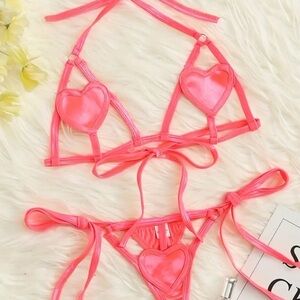 Sexy Pink Lingerie Set